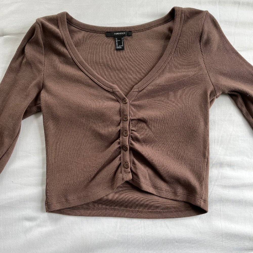 Scrunch crop top